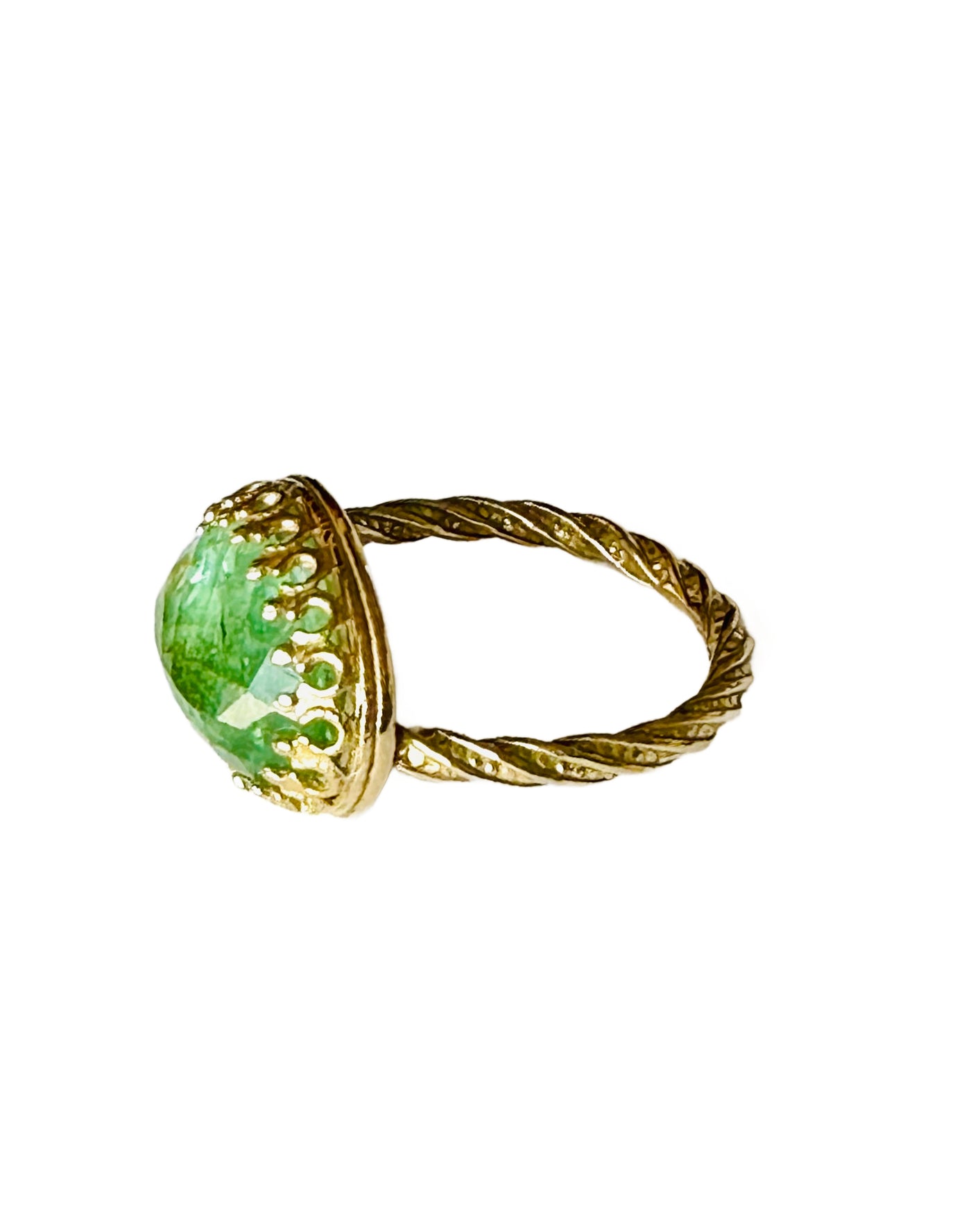 Green Tourmaline 18K Gold Ring