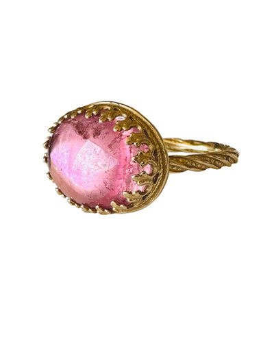 Pink Tourmaline 18K Gold Ring