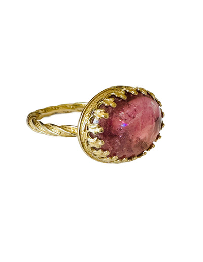 Pink Tourmaline 18K Gold Ring