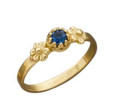 Fiori 18K Gold Stacking Ring - PRECIOUS STONES