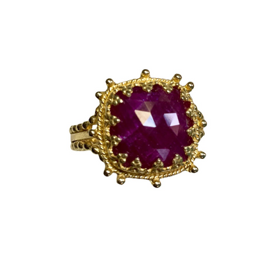 Ruby Crown Ring