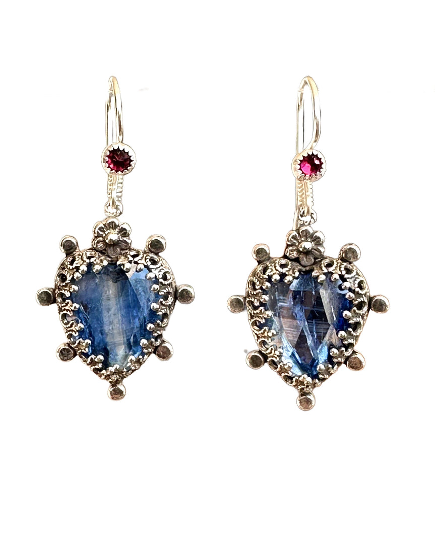 Kyanite Milagro Heart Earrings