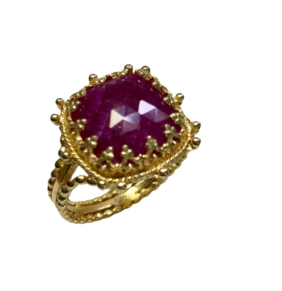 Ruby Crown Ring