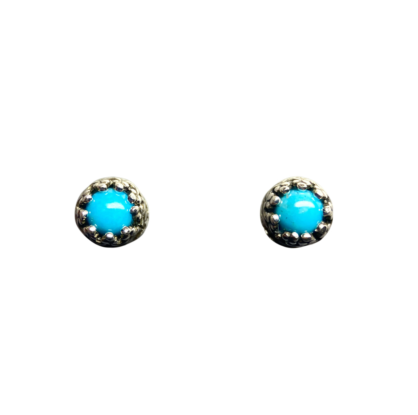 Turquoise Tiny Gem Pod Stud Earrings
