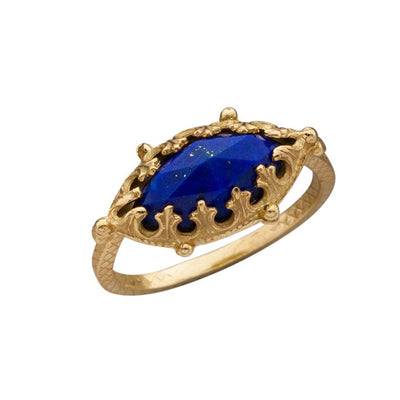 Lapis Lazuli + Other Gems 18K Gold Vision Ring
