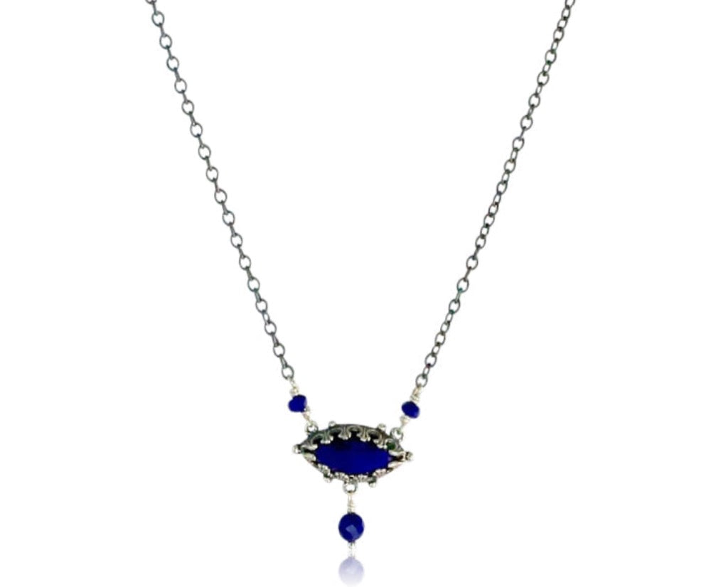 Lapis Lazuli & Silver Vision Necklace