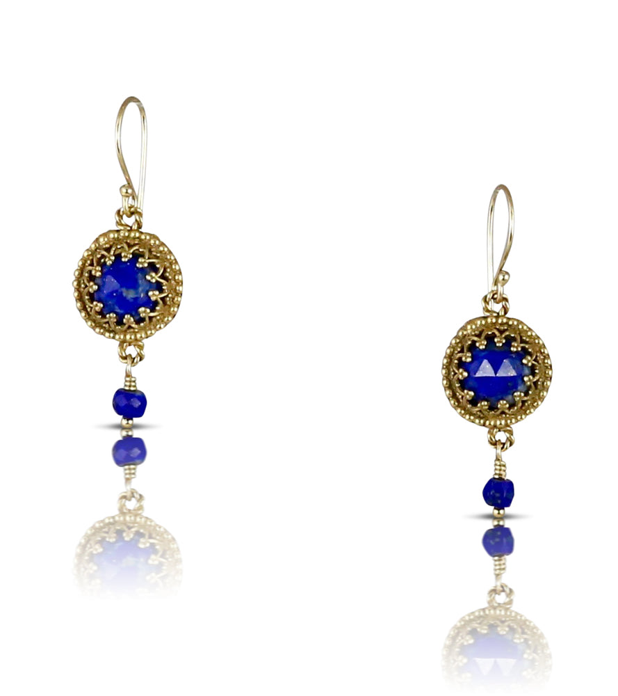 Lapis Lazuli Vermeil Earrings