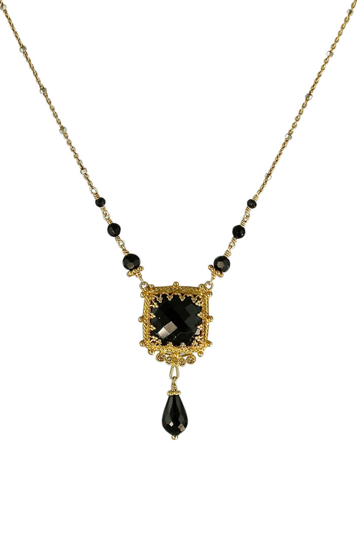 Black Onyx Vermeil Necklace
